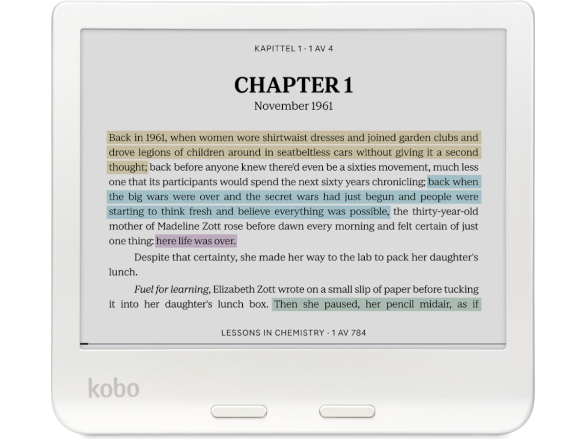 Kobo Libra Colour 7" 32GB (hvid) E-bogslæsere