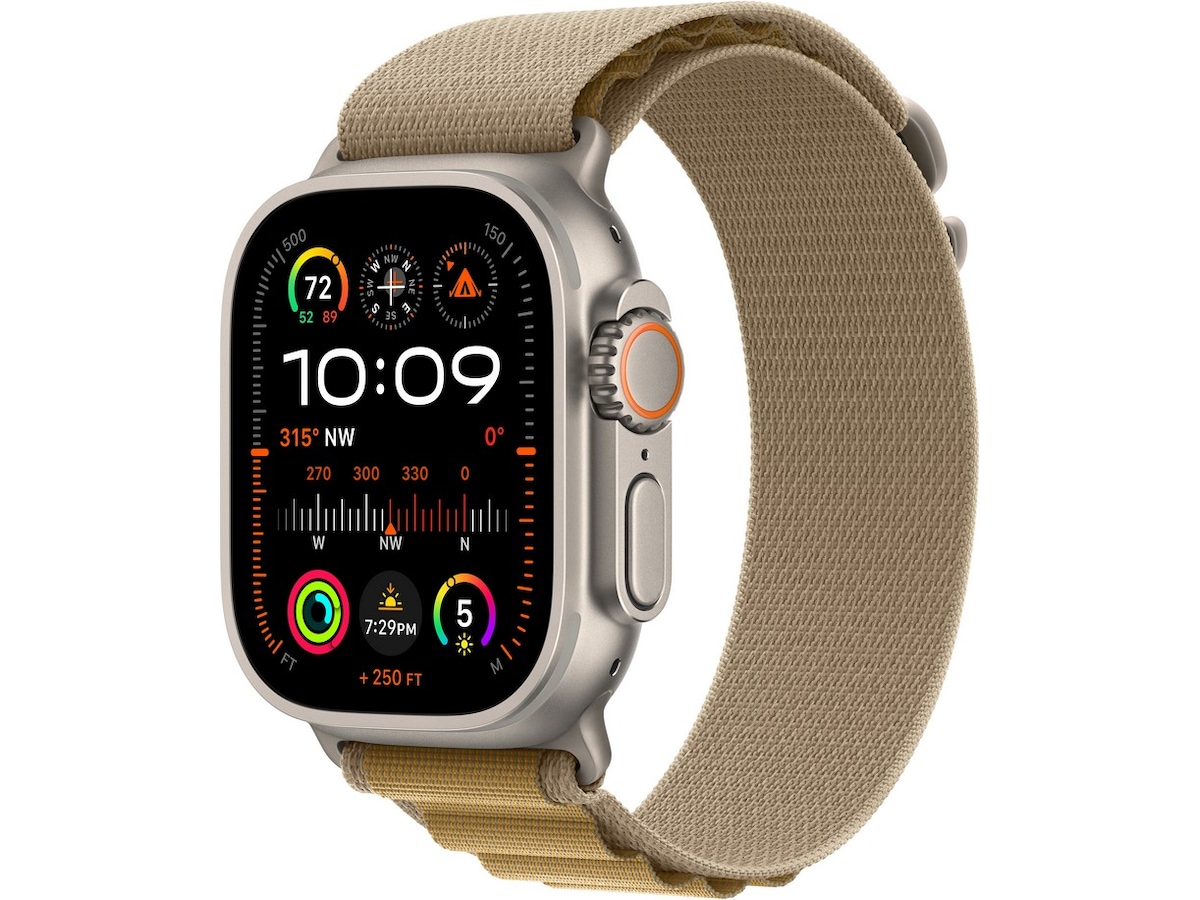 Apple Watch Ultra 2 49mm GPS + LTE Titan (naturlig) Smartwatches