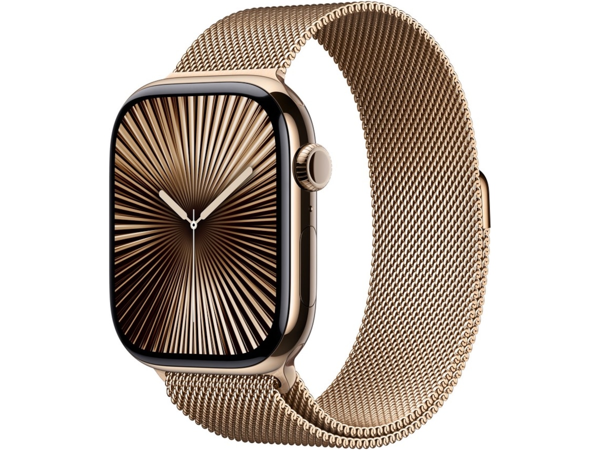 Apple Watch Series 10 46mm GPS + LTE Titanium (guld) Smartwatches