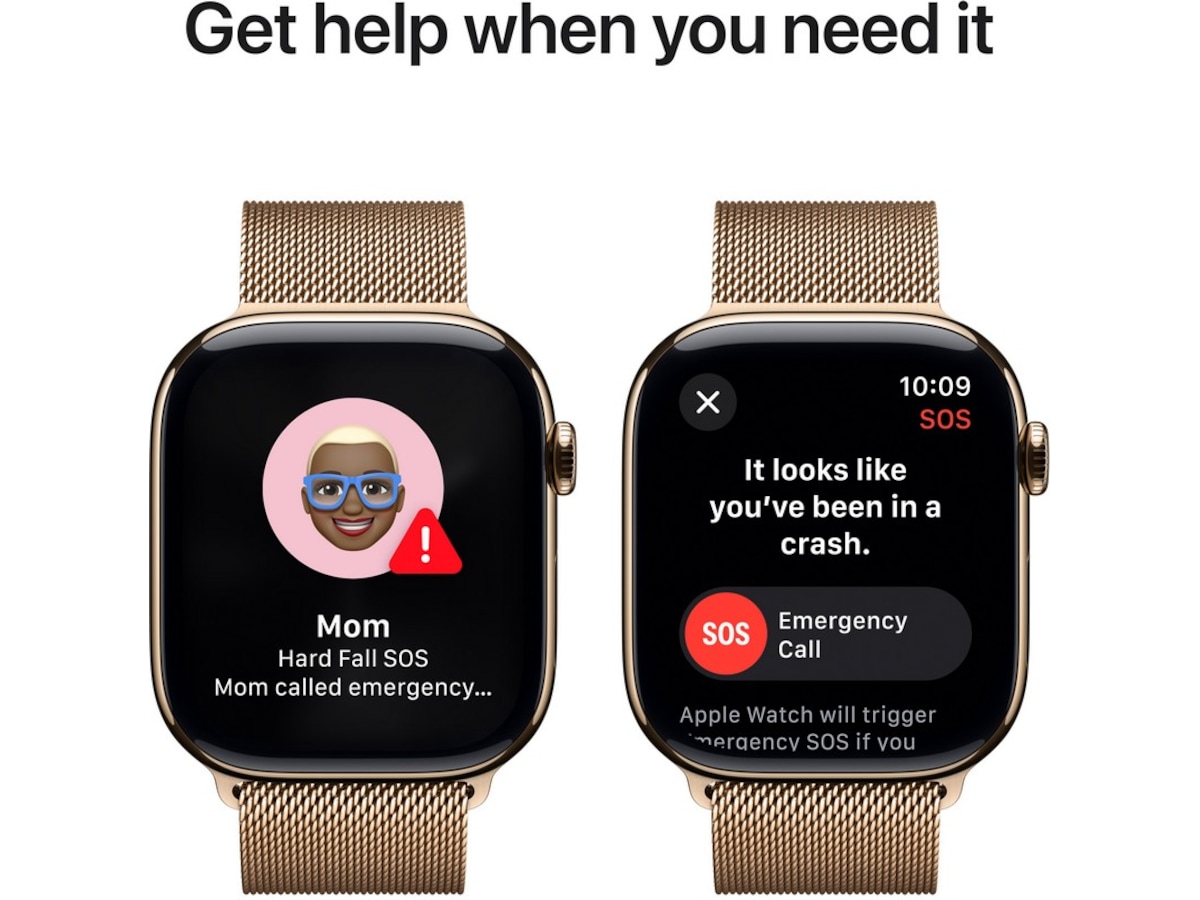 Apple Watch Series 10 46mm GPS + LTE Titanium (guld) Smartwatches