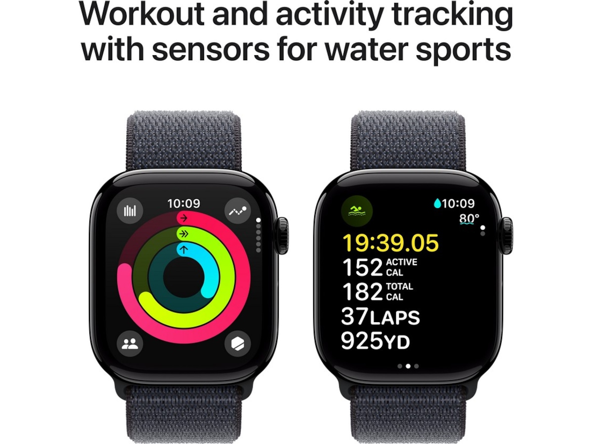 Apple Watch Series 10 GPS + LTE 42mm Aluminium (pianosort) Smartwatches
