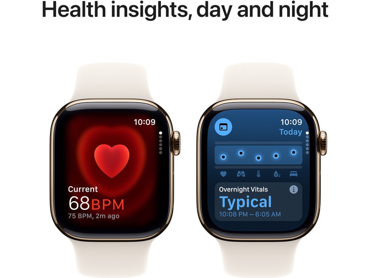 Apple Watch Series 10 GPS + LTE 42mm Titanium (guld) Smartwatches