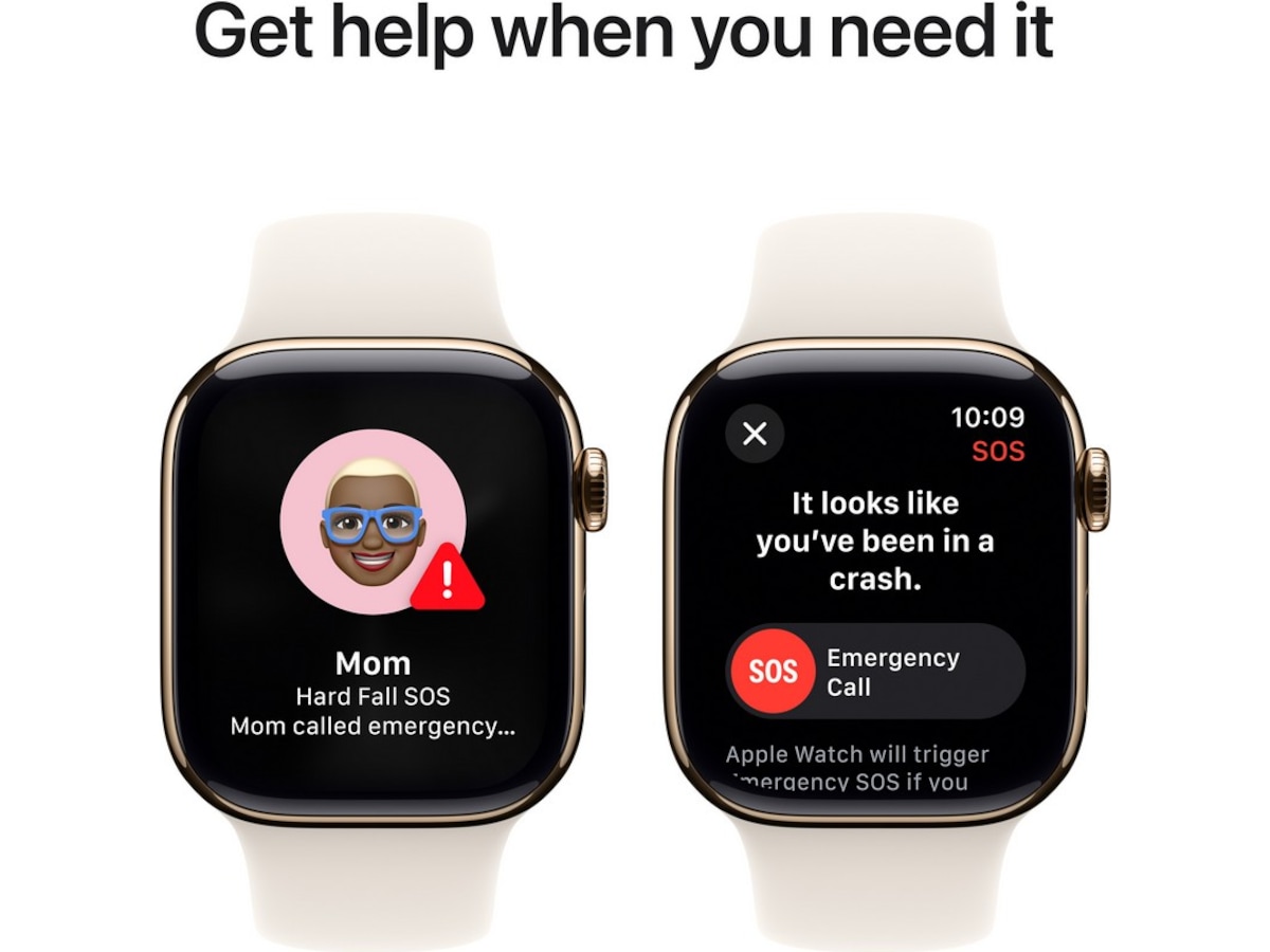 Apple Watch Series 10 GPS + LTE 42mm Titanium (guld) Smartwatches