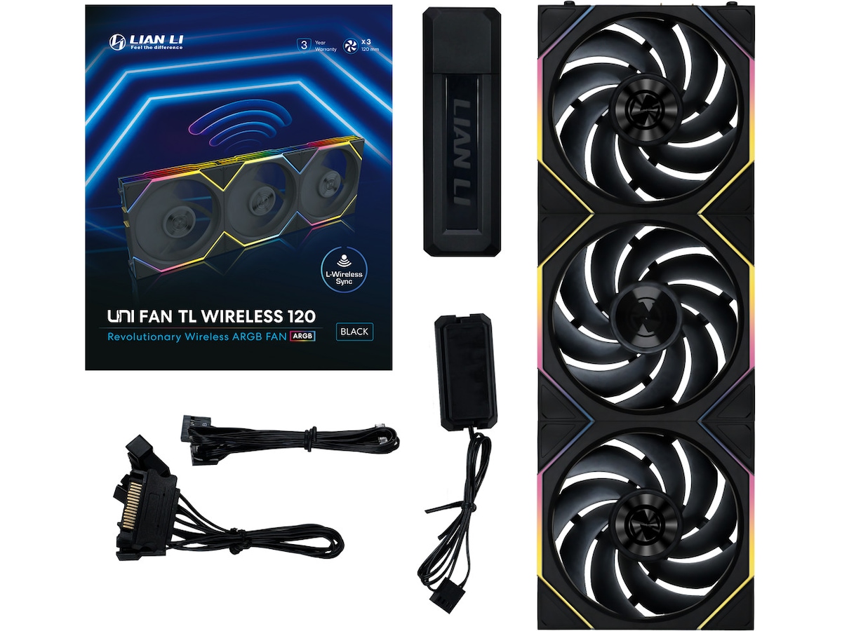 Lian Li UNI FAN TL Wireless 3pk (sort) Blæsere