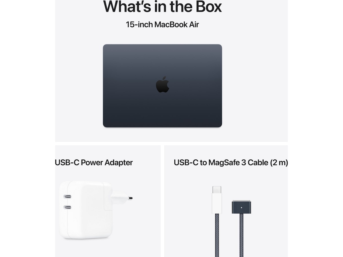 MacBook Air 15" (2025) 512GB (midnat) PC - Bærbar / laptop