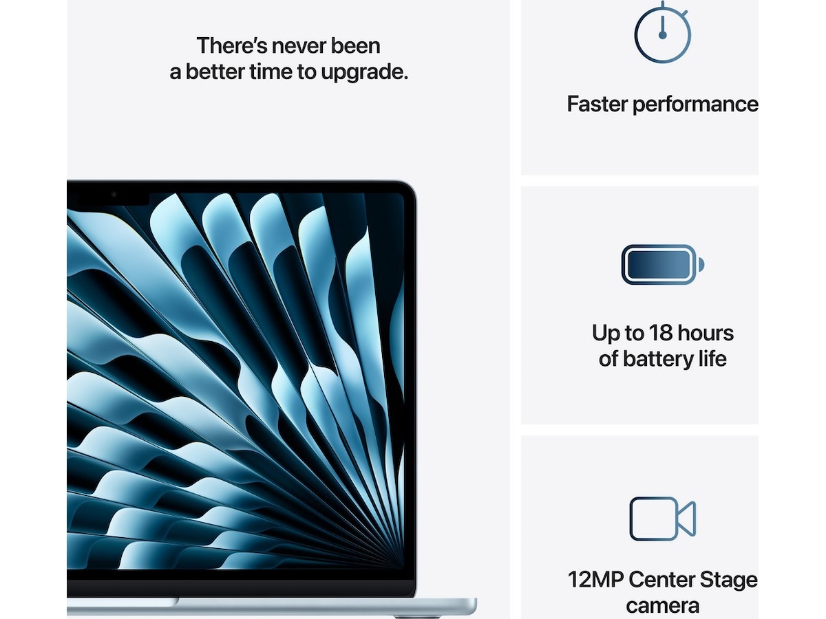 MacBook Air 13" (2025) 256GB (himmelblå) PC - Bærbar / laptop