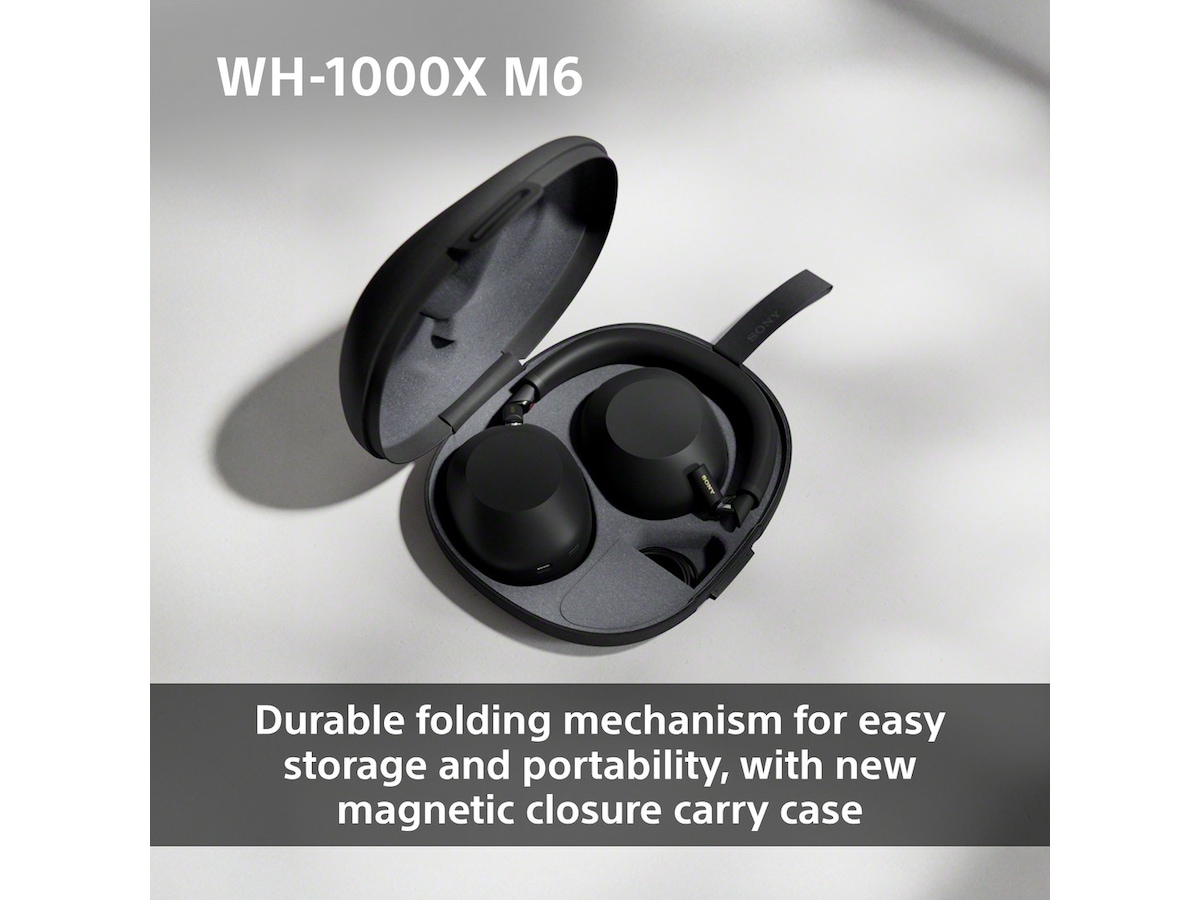 Sony WH-1000XM6 Trådløse høretelefoner, Over-Ear (sort) Høretelefoner