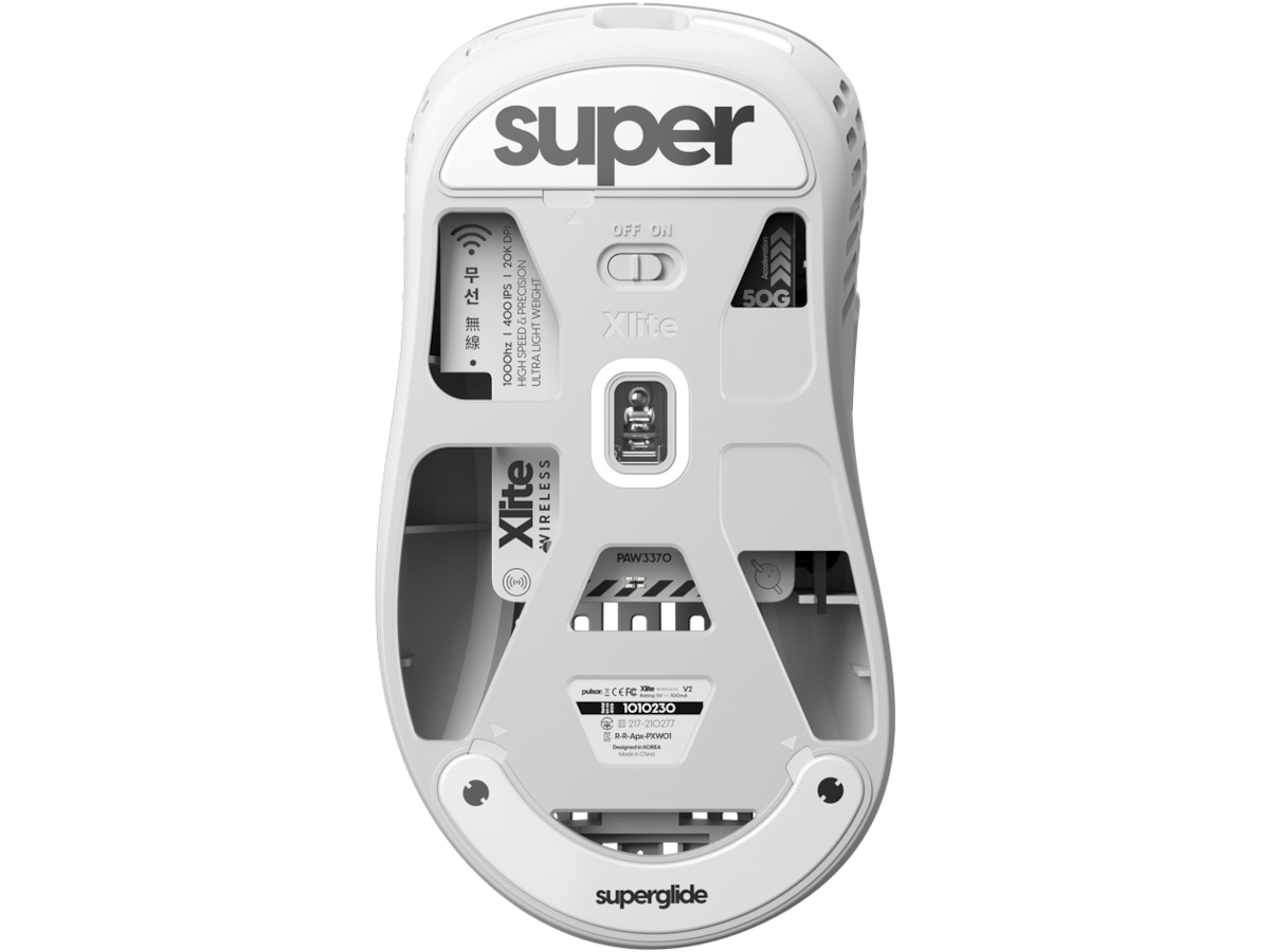 Pulsar Superglide Type-C Xlite Series (hvidt) Tilbehør til gaming tastatur og mus