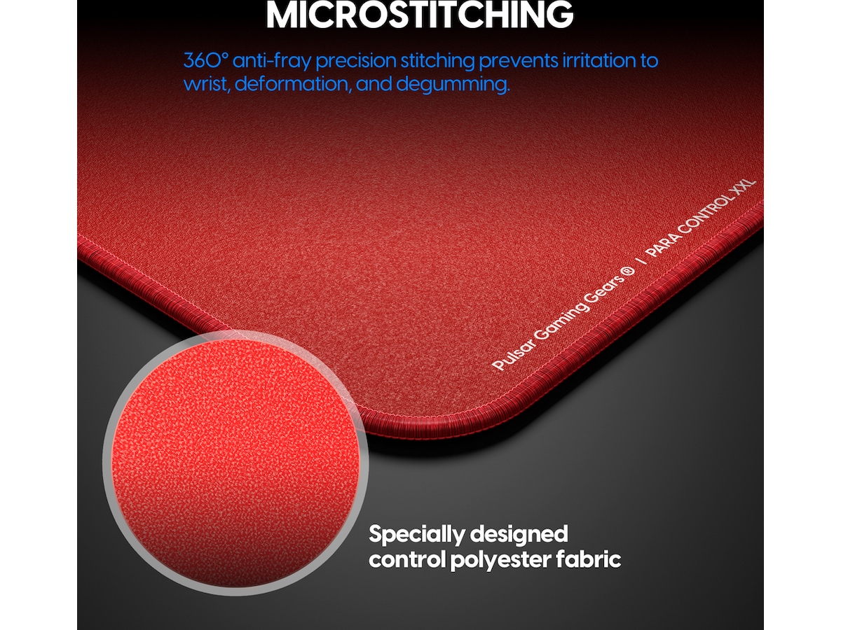 Pulsar Paracontrol XXL Musemåtte (rød) Gamingmusemåtte