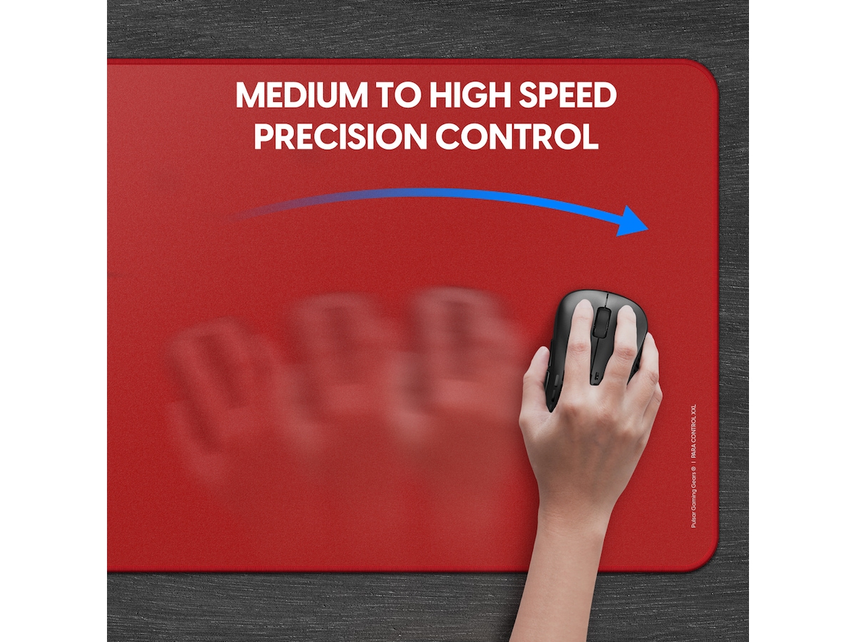 Pulsar Paracontrol XXL Musemåtte (rød) Gamingmusemåtte