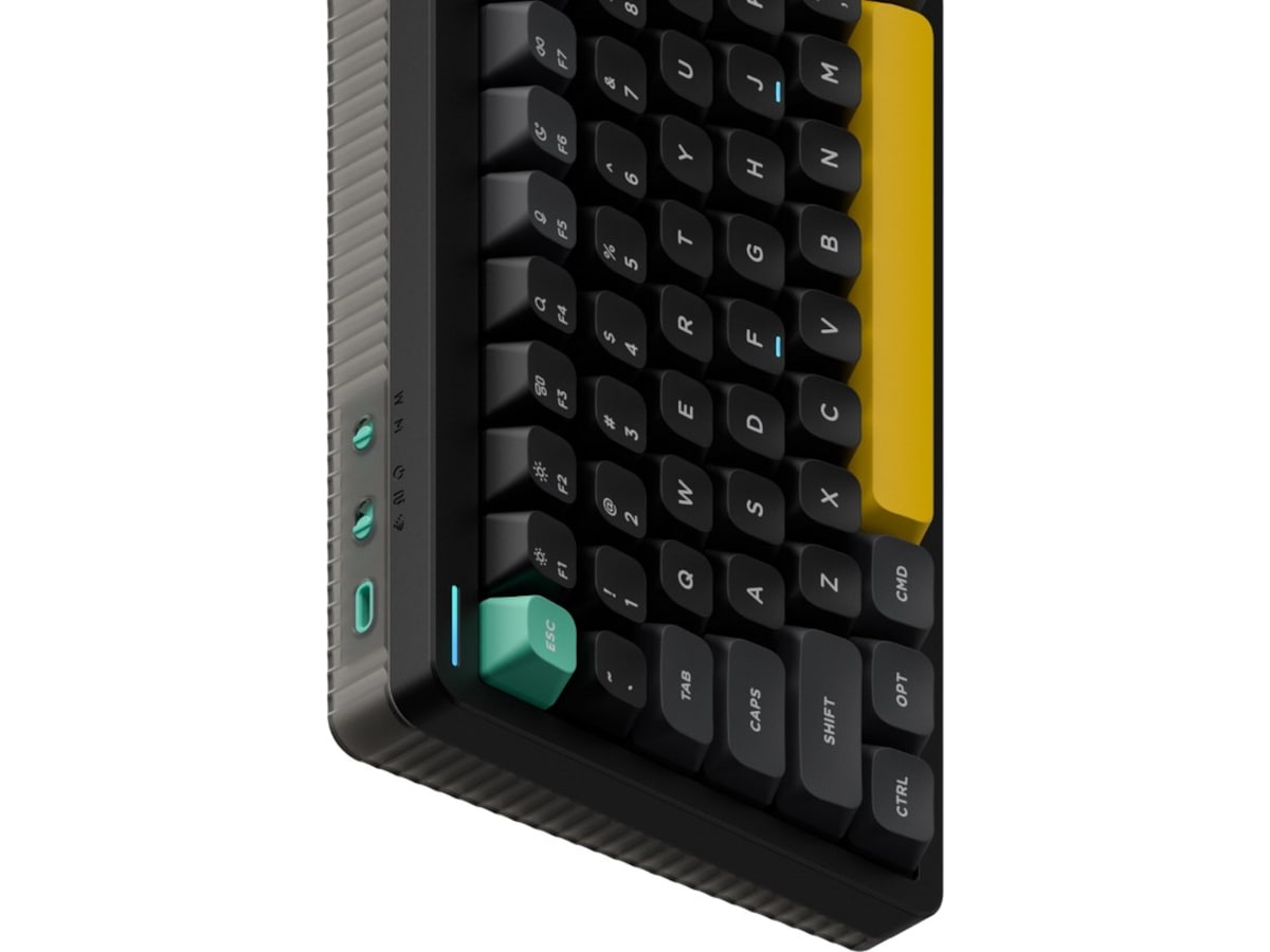 NuPhy Halo75 V2 trådløst gaming tastatur (Obsidian black/lemon) Gamingkeyboard