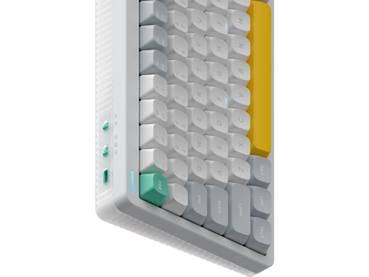 NuPhy Halo75 V2 trådløst gaming tastatur (Ionic white/raspberry) Gamingkeyboard