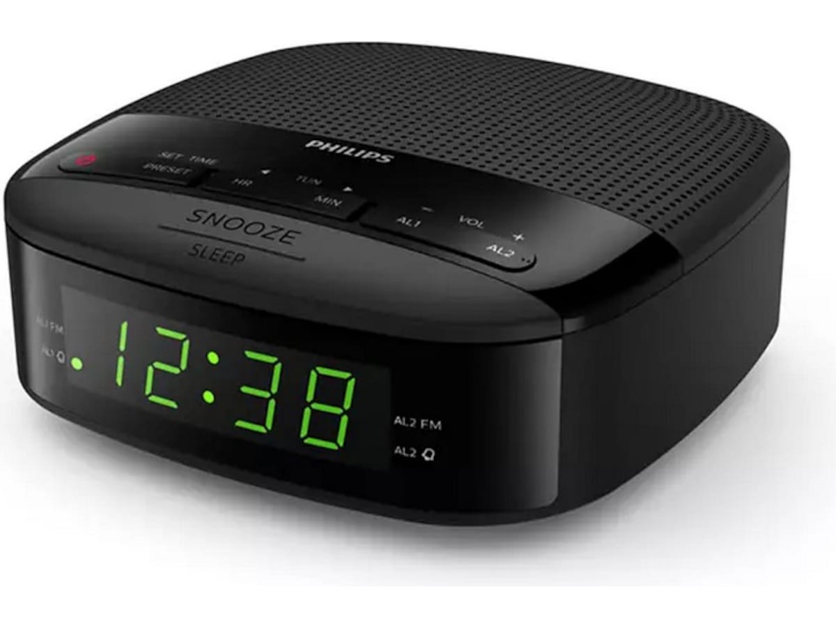 Philips Clock Radio TAR3205/12 (sort) Radio & musikafspillere