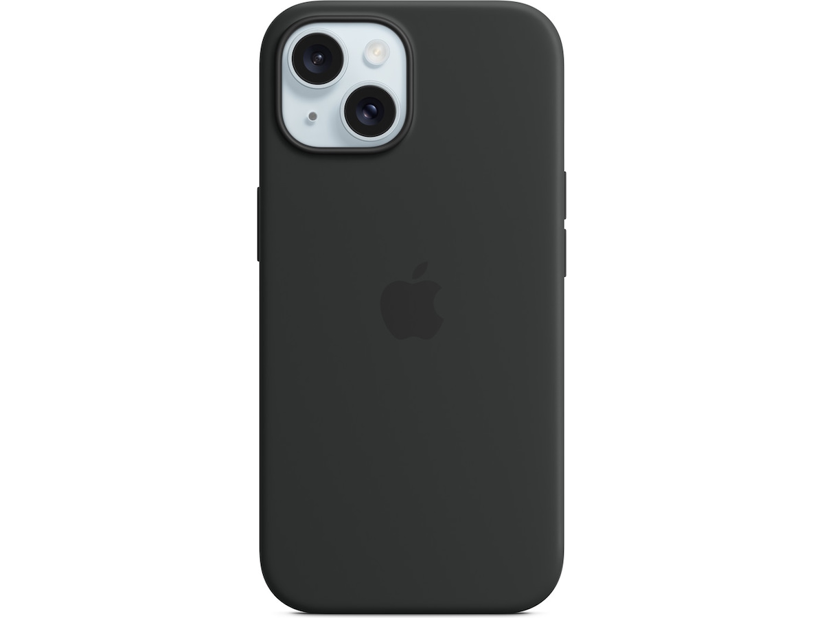 Apple iPhone 15 silikonecover (sort) Mobilcover