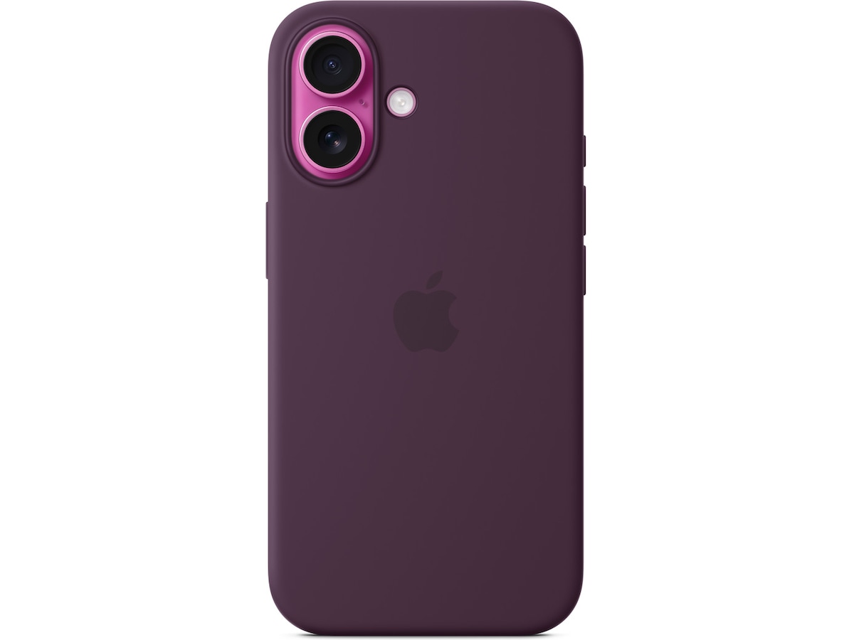 Apple iPhone 16 Silikonecover (blomme) Mobilcover