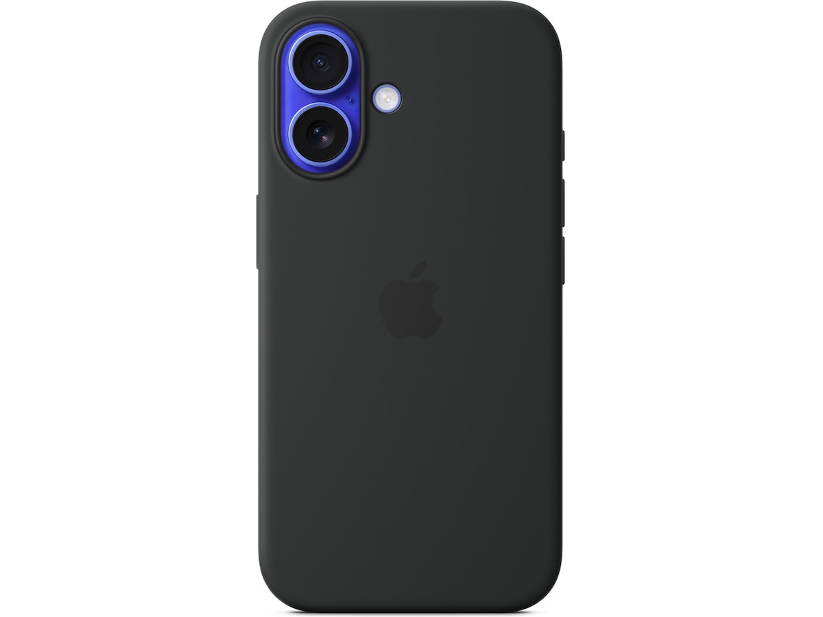 Apple iPhone 16 Silikonecover (sort) Mobilcover
