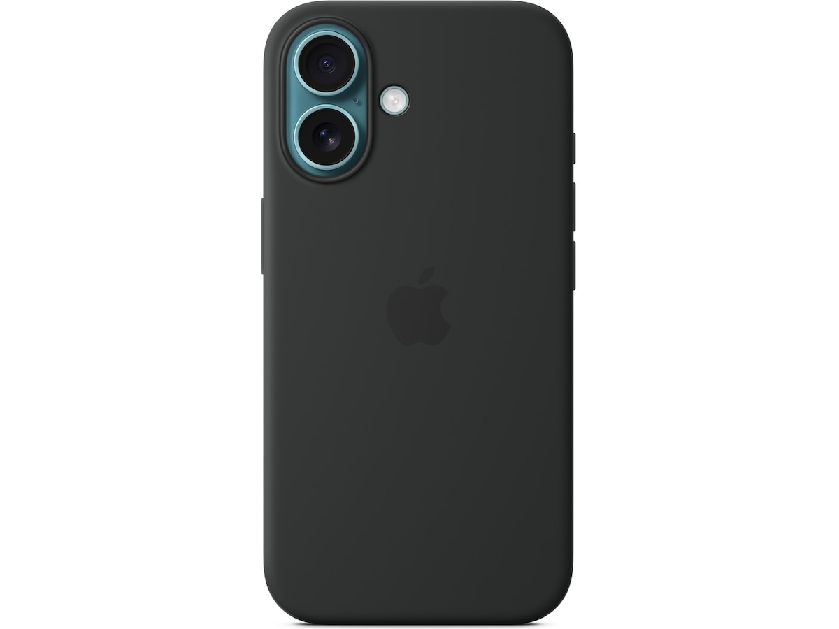 Apple iPhone 16 Silikonecover (sort) Mobilcover