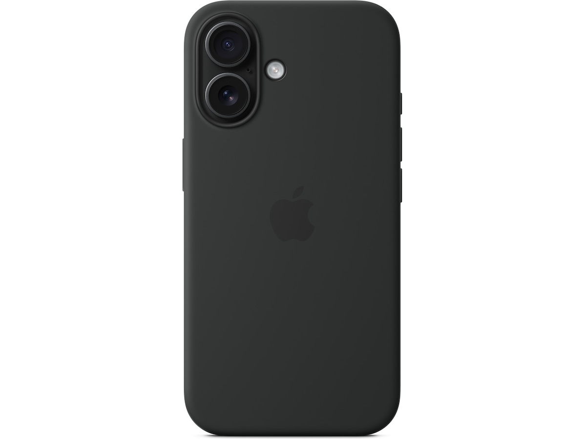 Apple iPhone 16 Silikonecover (sort) Mobilcover