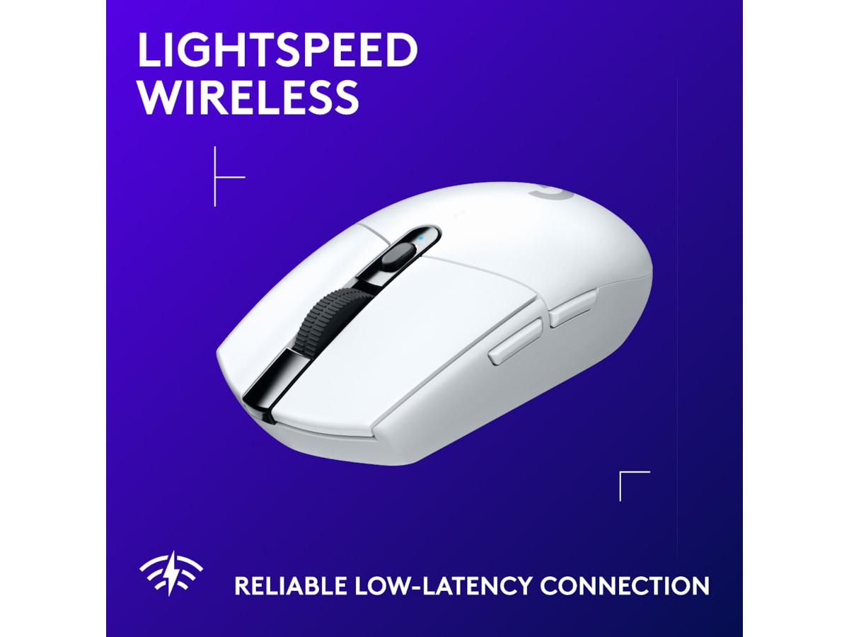 Logitech G305 Lightspeed Trådløs Gamingmus (hvid) Gamingmus