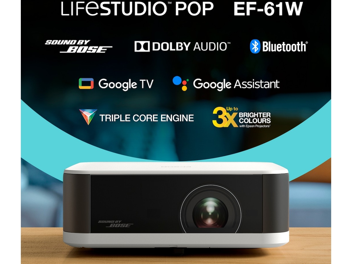 Epson Lifestudio Pop EF-61W bærbar 3LCD projektor (hvid) Projektorer