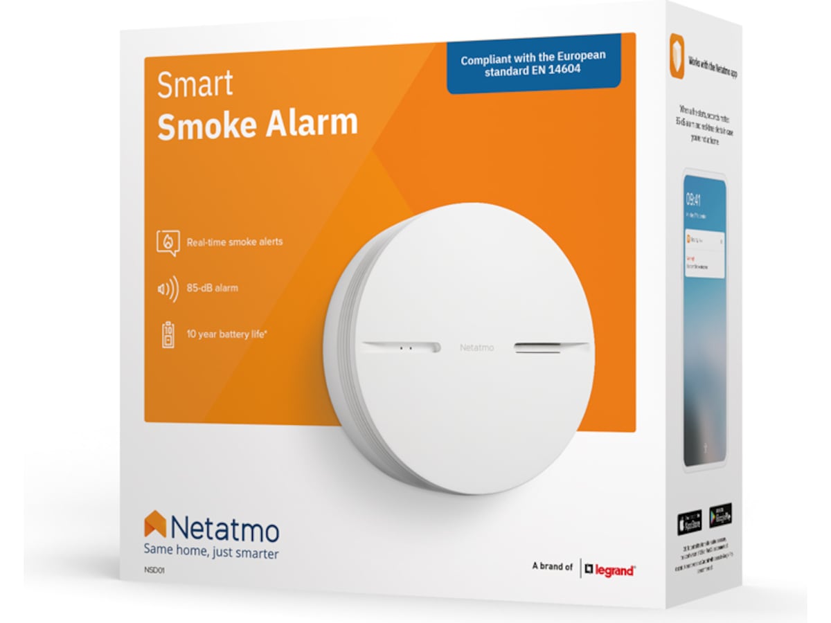 Netatmo Smart røgdetektor (hvid) Røgalarmer