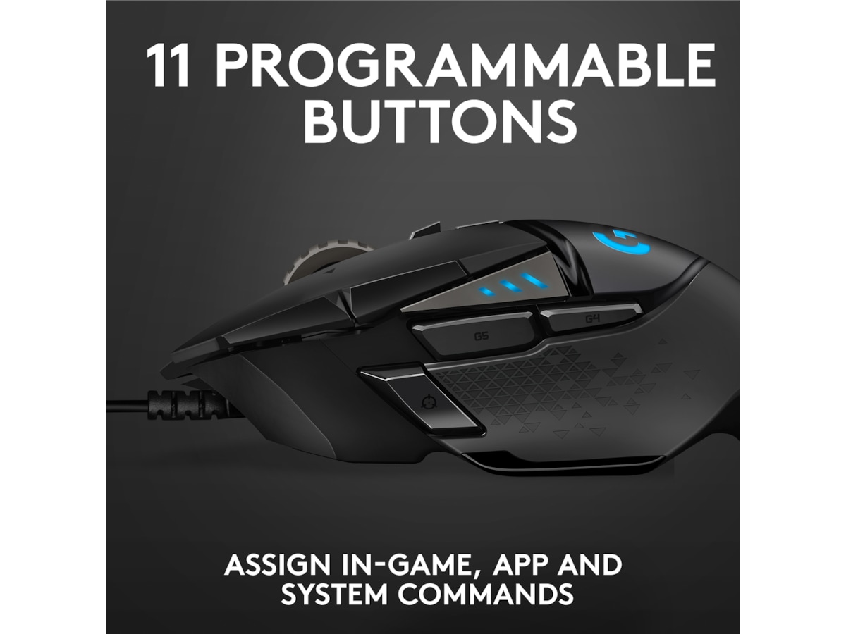Logitech G502 HERO Gamingmus (sort) Gamingmus