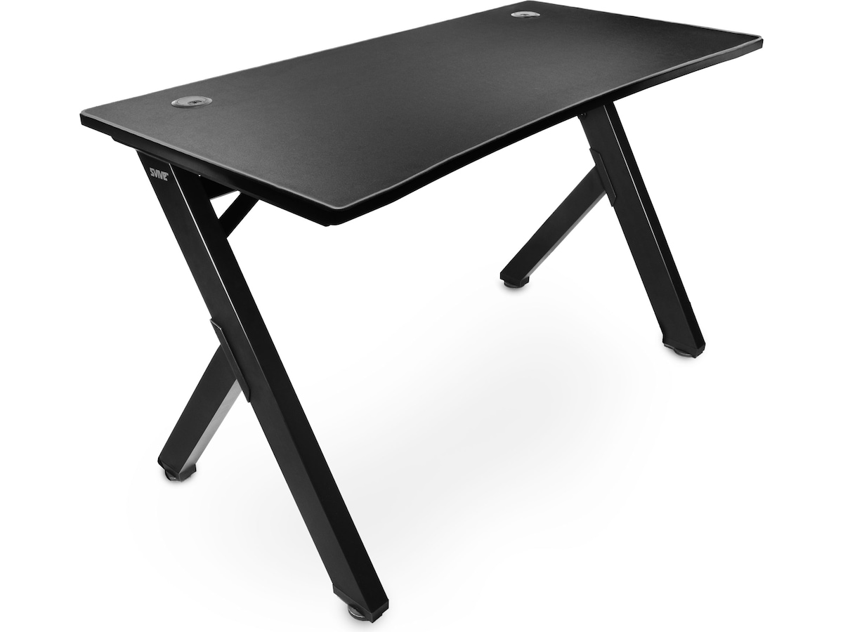 Svive Cygnus Gaming desk mat sort med grå sømme Gamingdesk