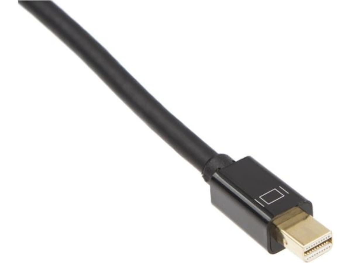 MiniDP til Displayport kabel 1m (sort) Monitor