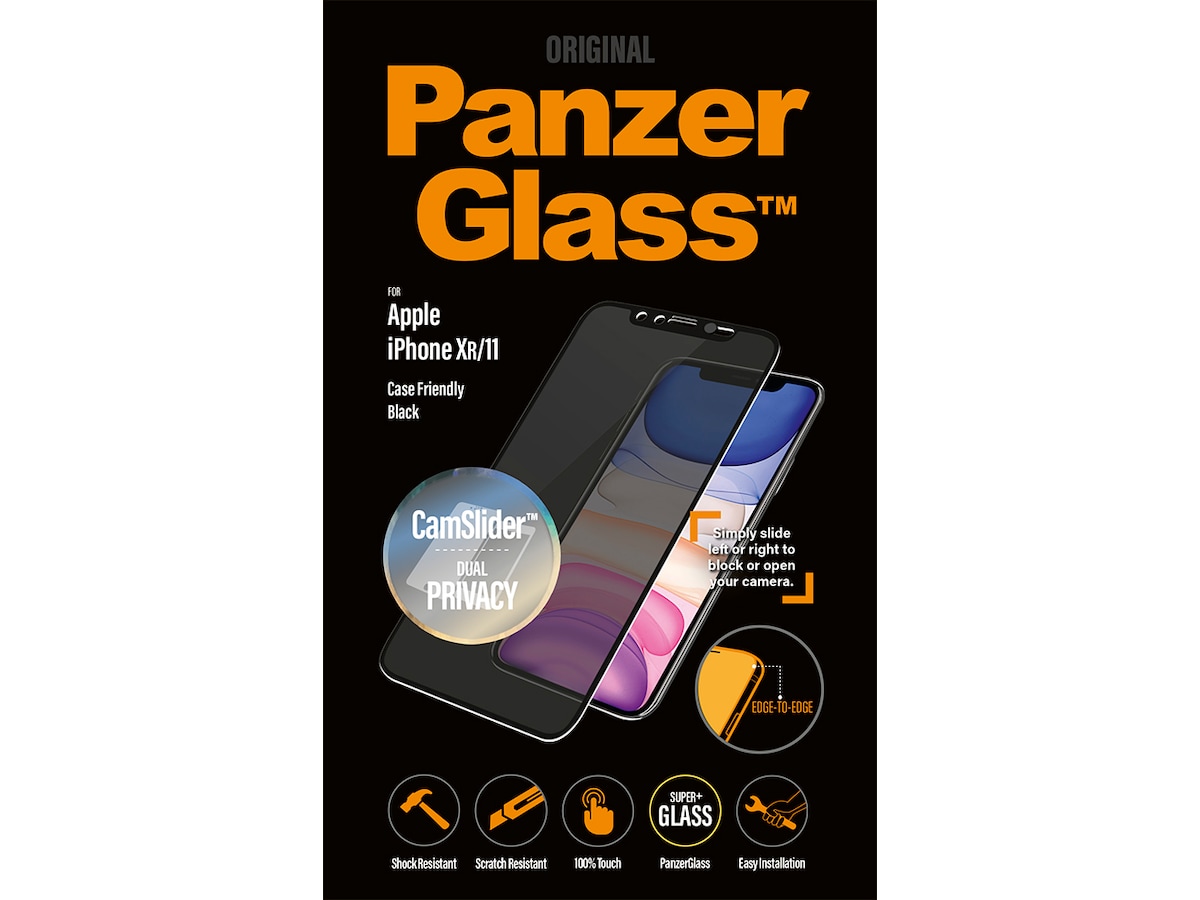 PanzerGlass iPhone XR / 11 CamSlider Skærmbeskytter Skærmbeskyttelse mobiltelefon