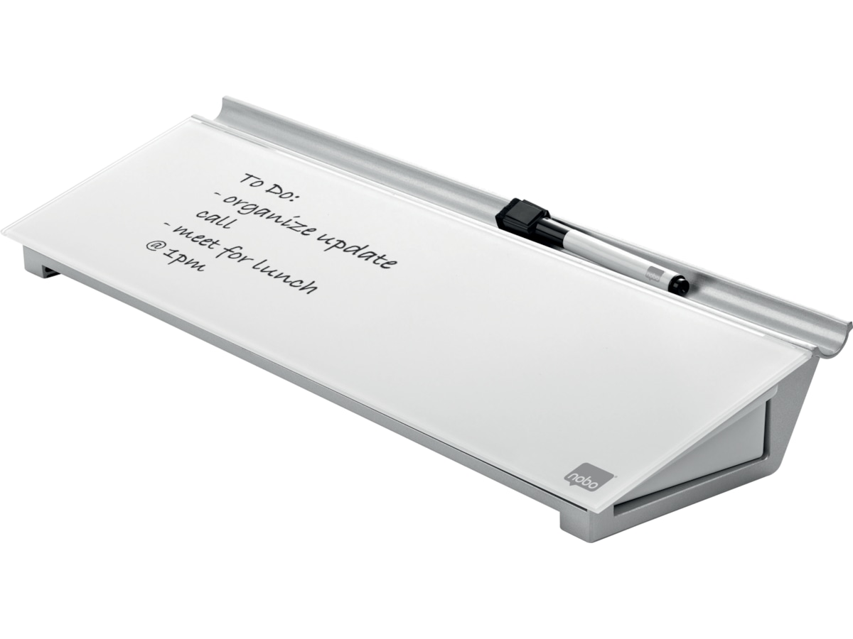 Nobo Skrivebords whiteboardblok glas brillant hvid Whiteboards
