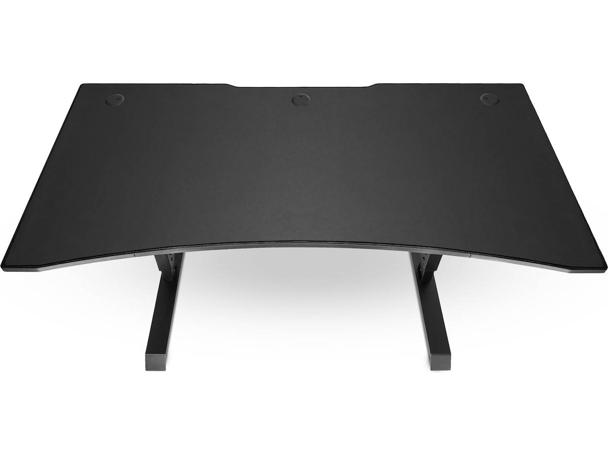 Svive Altair Gaming Desk mat sort med sorte sømme Gamingdesk