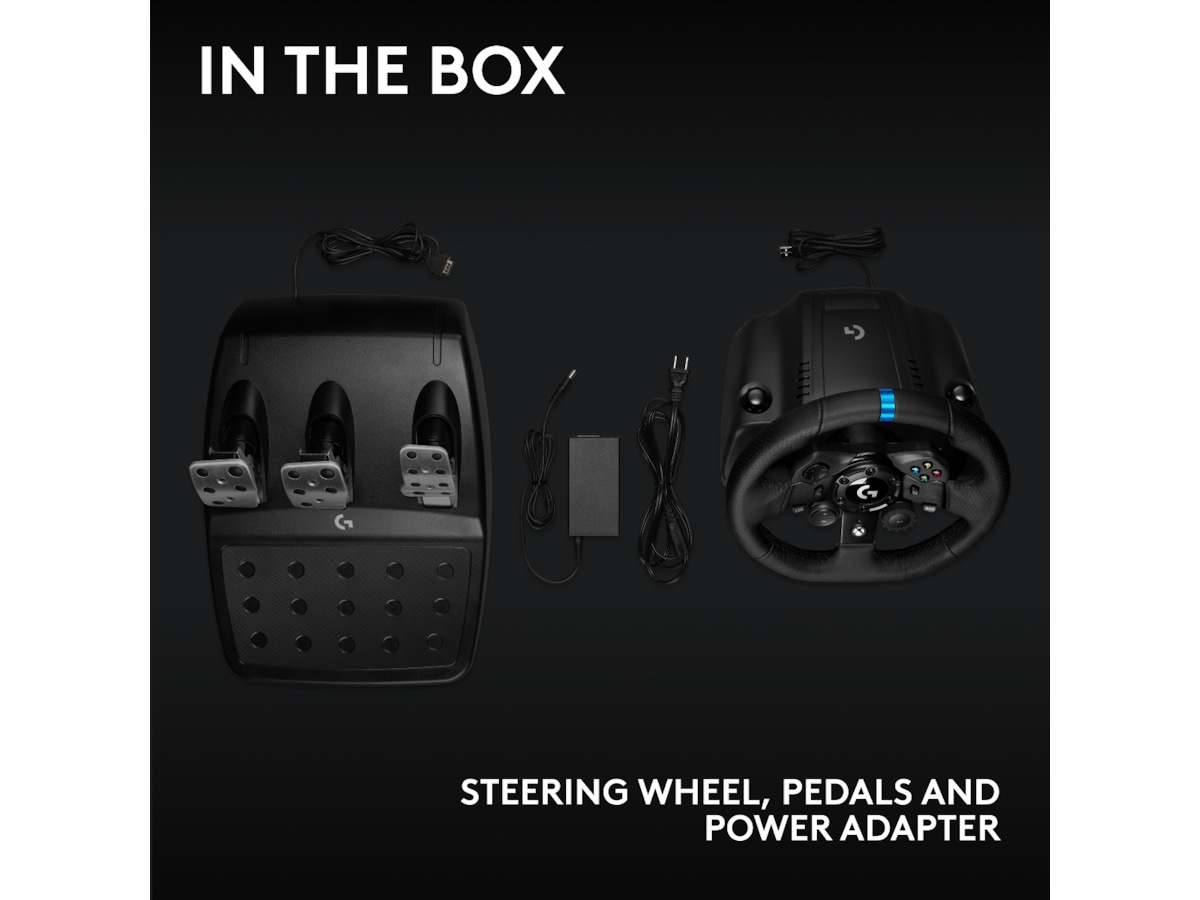 Logitech G923 Driving Force Racing XBX/XBS/XB1 Rat og pedaler