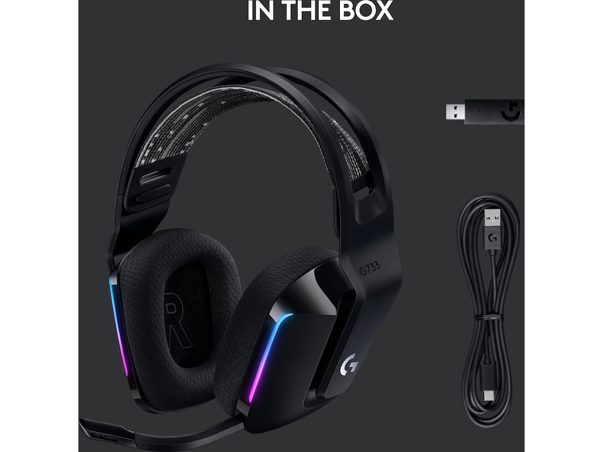 Logitech G733 LIGHTSPEED Trådløst Gaming Headset (sort) Gamingheadset