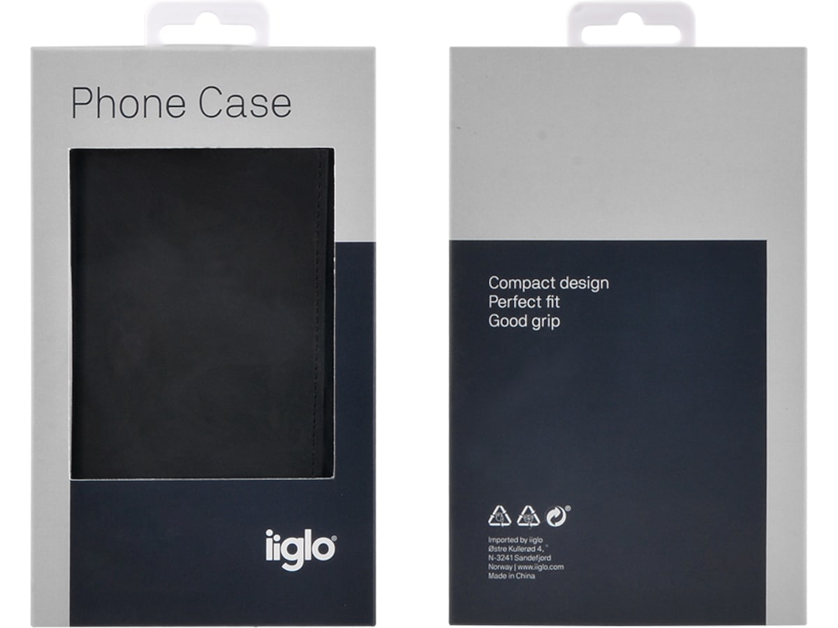 iiglo iPhone 12 / 12 Pro Cover (sort) Mobilcover