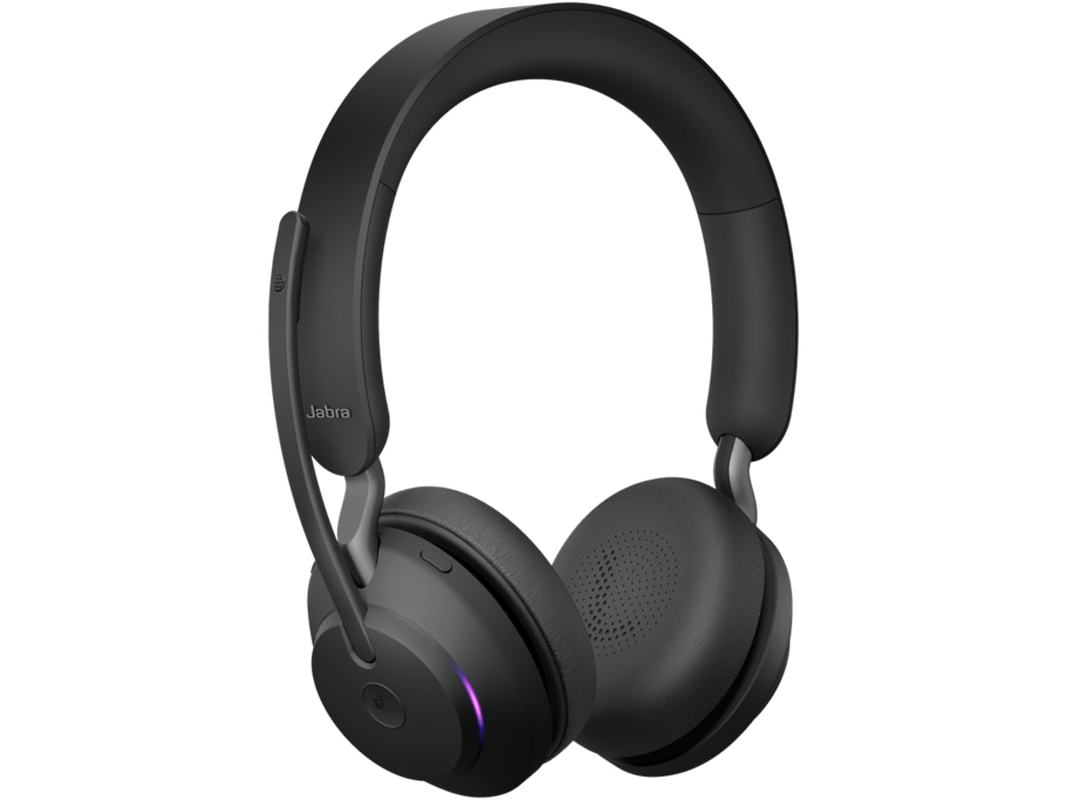 Jabra Evolve2 65, Link380c MS Stereo Stand Black Trådløst headset