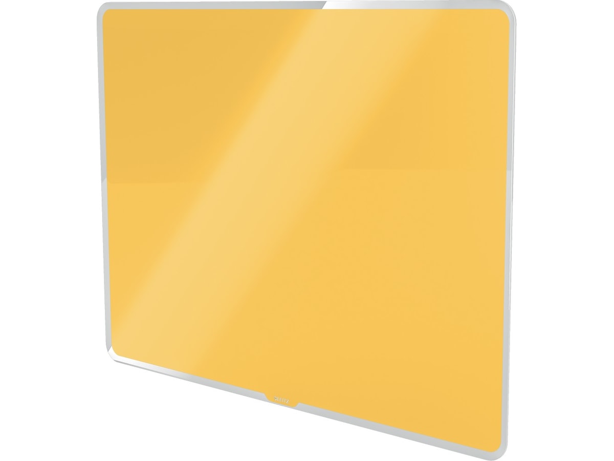 Leitz Cosy Glastavle - magnetisk whiteboardtavle 80x60 cm - varm gul Whiteboards