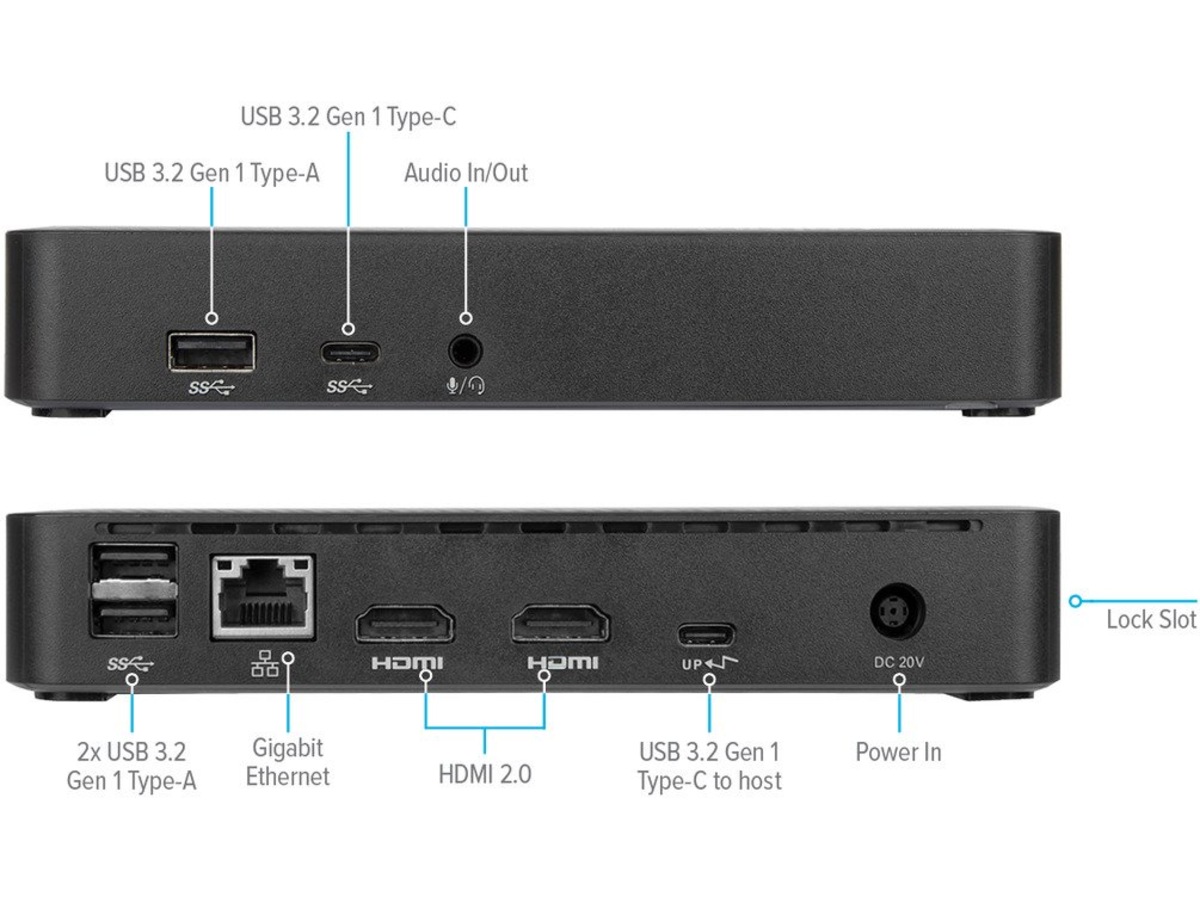 Targus Universal Dual 4K Docking m/DP Dockingstation og USB-hub