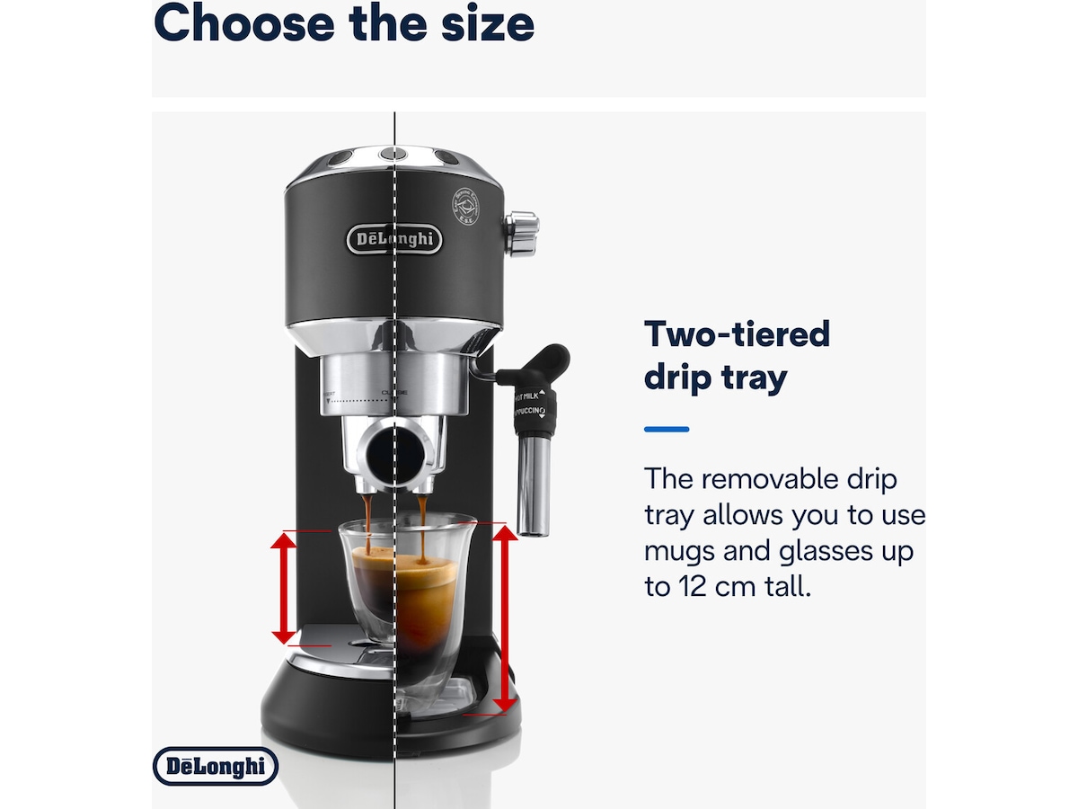 DeLonghi Dedica Style EC685.BK Espressomaskine (sort) Espressomaskiner