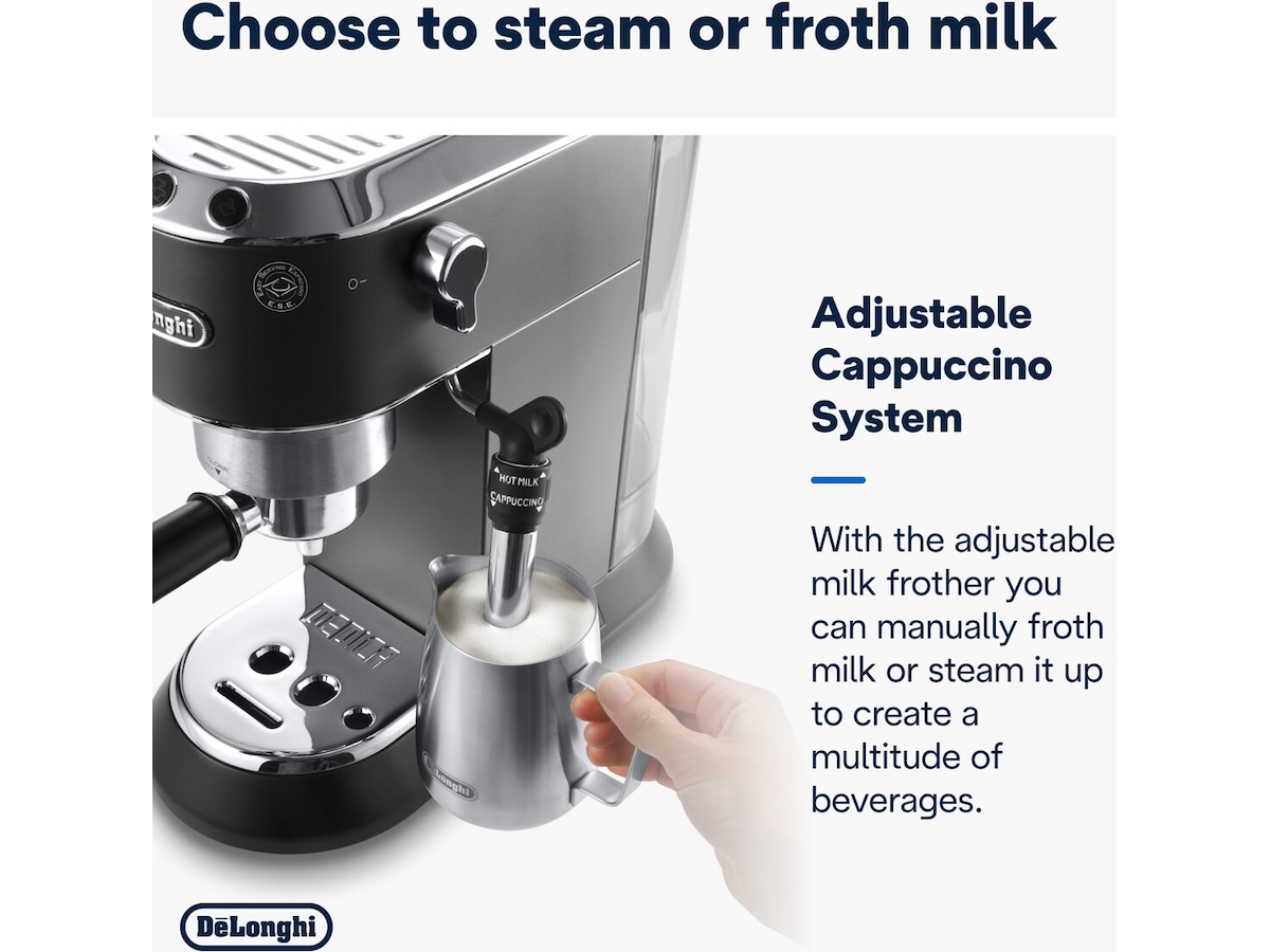 DeLonghi Dedica Style EC685.M Espressomaskine (sølv) Espressomaskiner