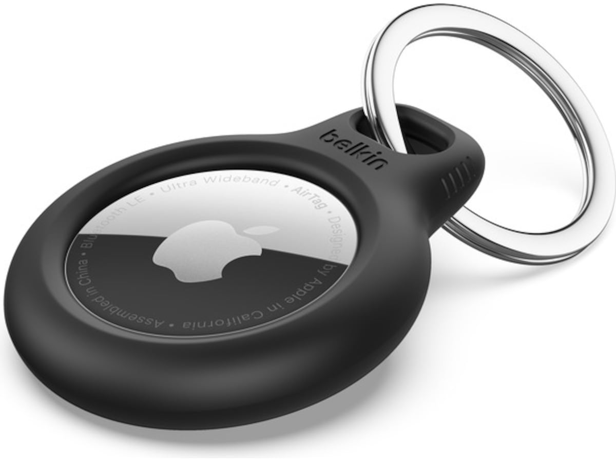 Belkin holder til AirTag, med nøglering - sort Bluetooth tracker & GPS