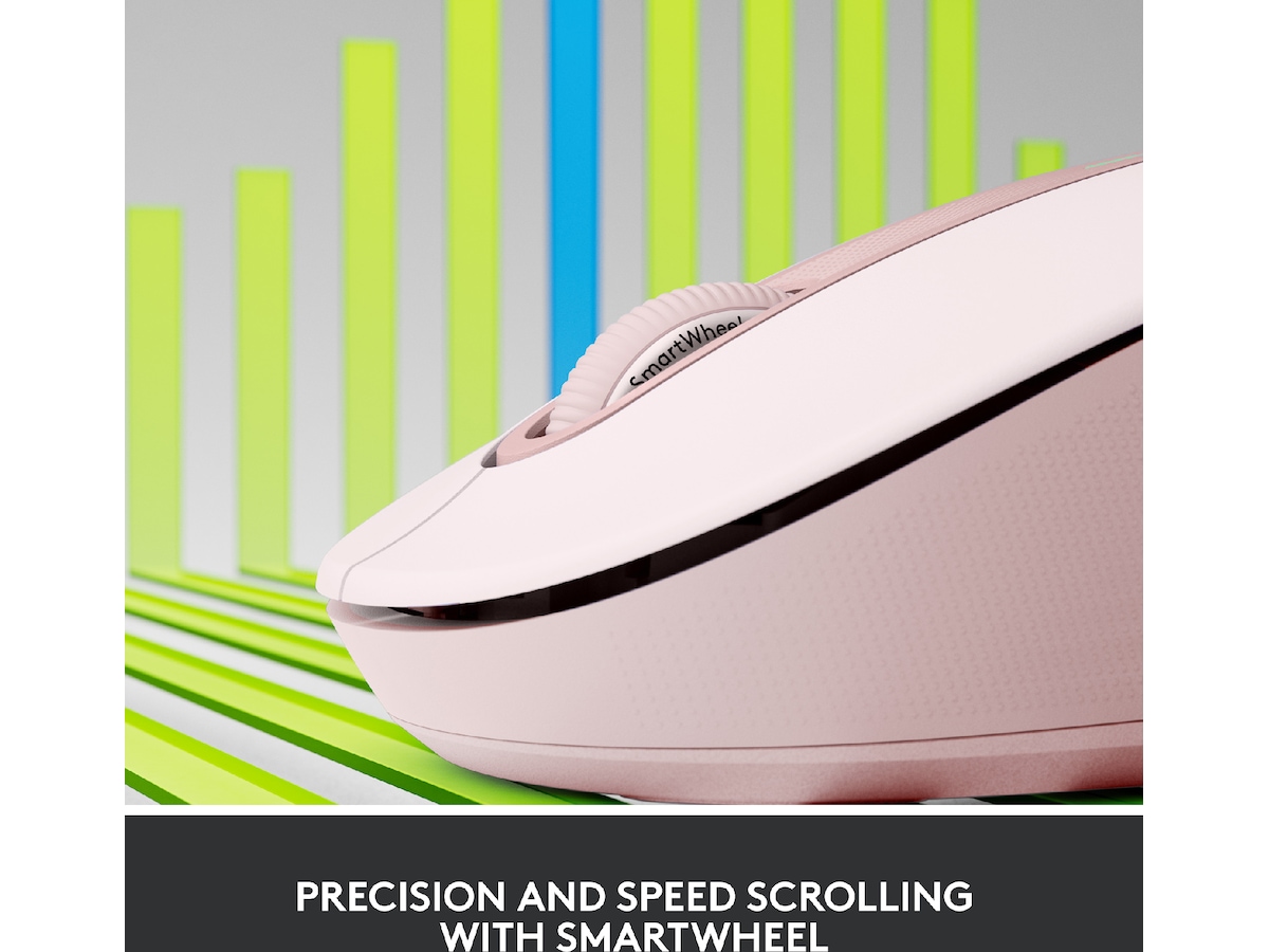 Logitech Signature M650 Medium  trådløs mus Pink Mus