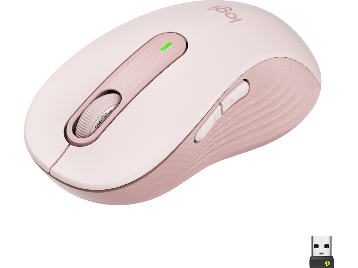 Logitech Signature M650 Large trådløs mus Pink Mus