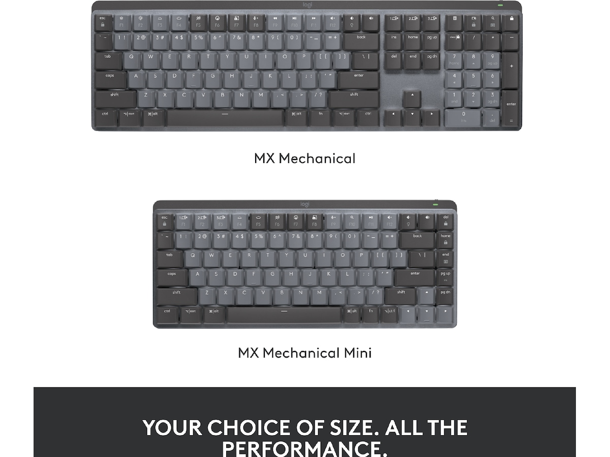 Logitech MX Mechanical Wireless Tactile (graphite) Keyboards