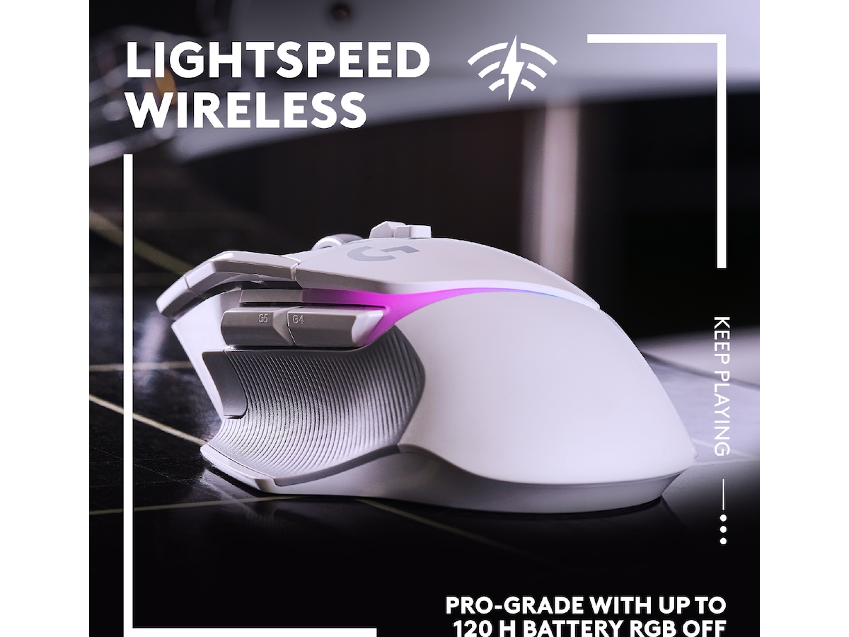 Logitech G502 X Plus Gaming Mus (hvidt) Gamingmus