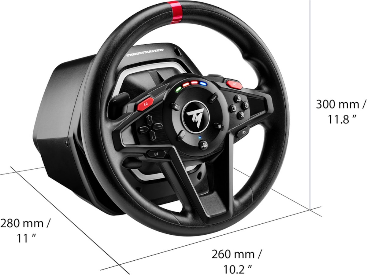 Thrustmaster T128 PlayStation (sort) Rat og pedaler