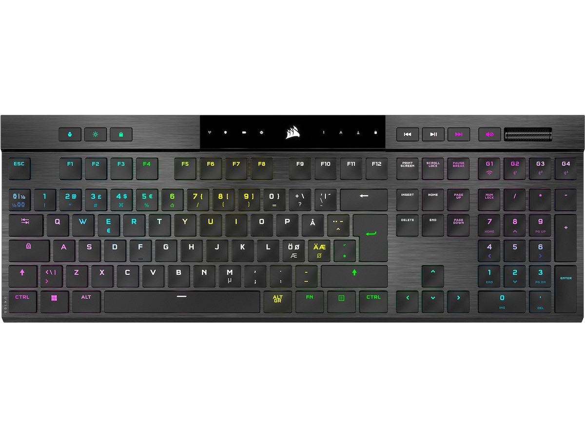 Corsair K100 Air Trådløst Gaming Tastatur RGB (sort) Gamingkeyboard