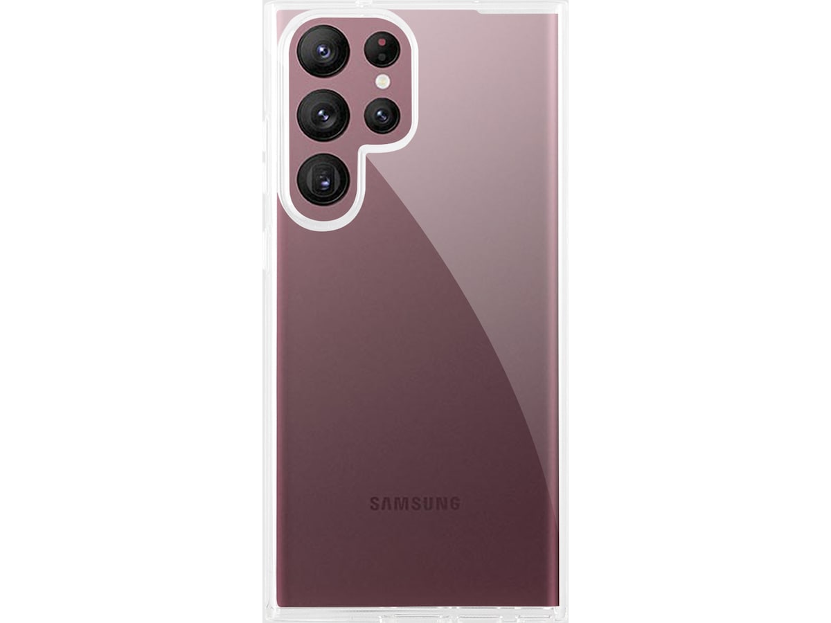 iiglo Galaxy S23 Ultra Silikonecover (gennemsigtig) Mobilcover