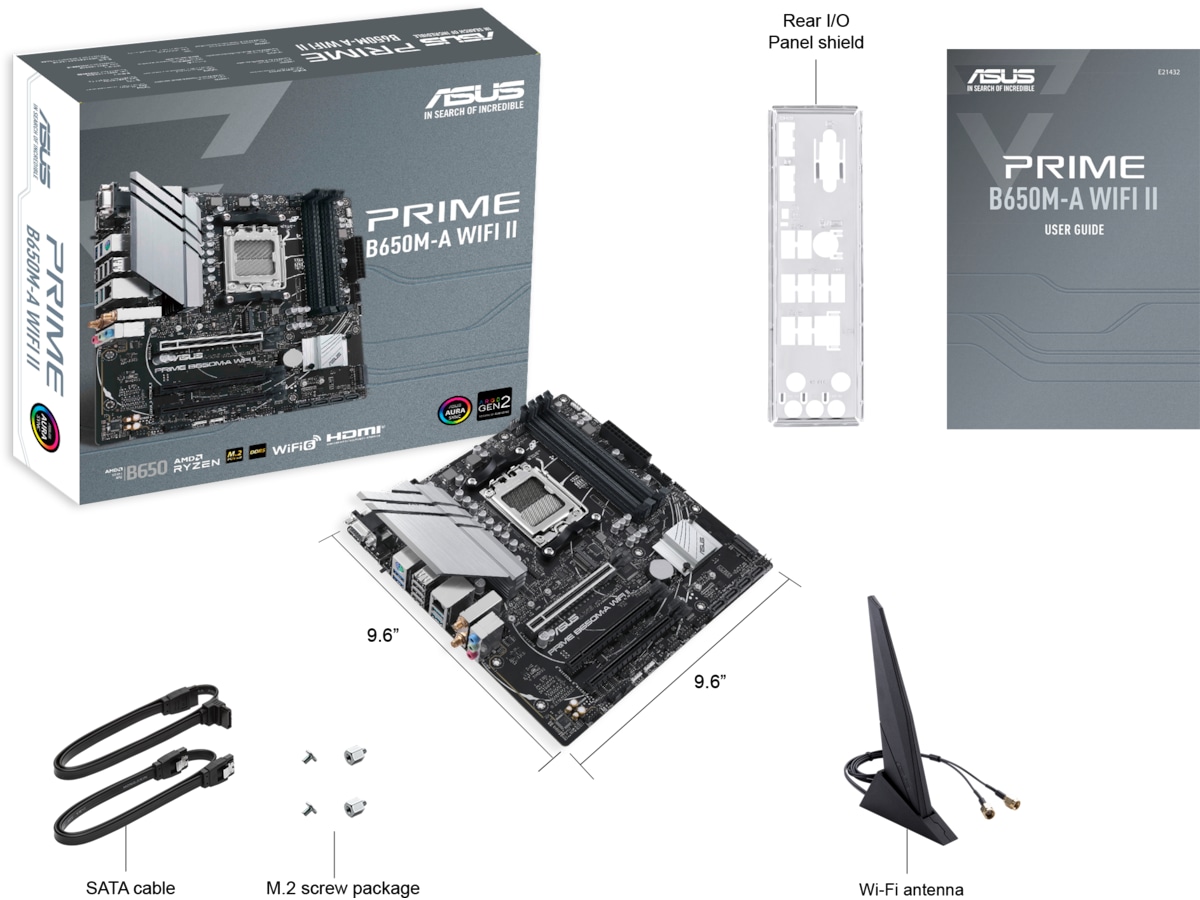 ASUS Prime B650M-A WIFI II Bundkort AMD Socket