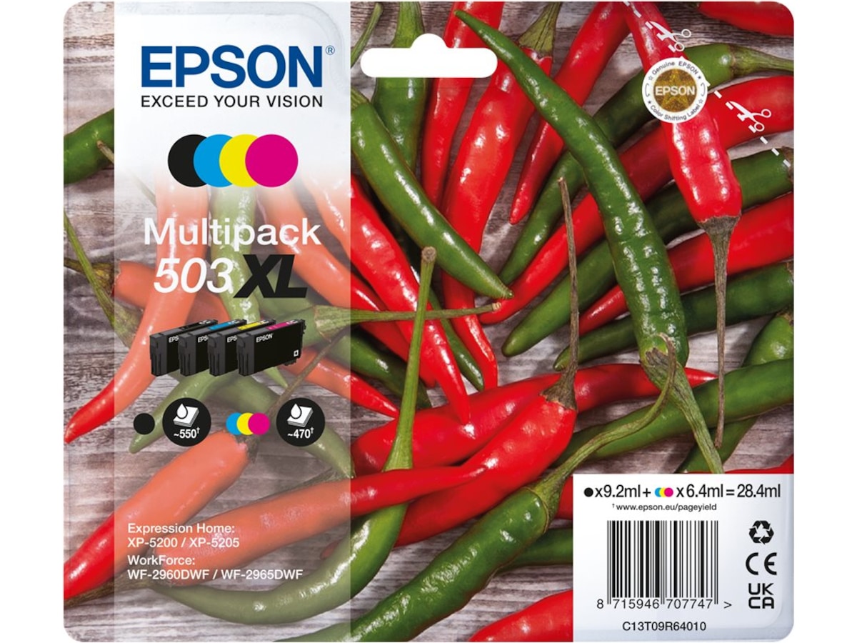 Epson blæk 503 XL multipack Blækpatroner