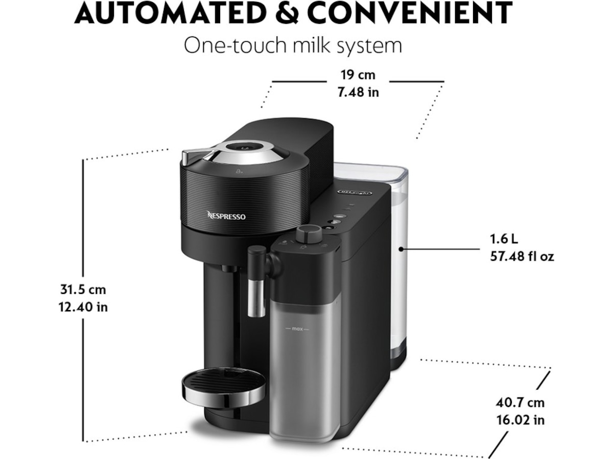 Nespresso Vertuo Lattissima by DeLonghi kapselmaskine ENV300.B (sort) Kapselmaskiner